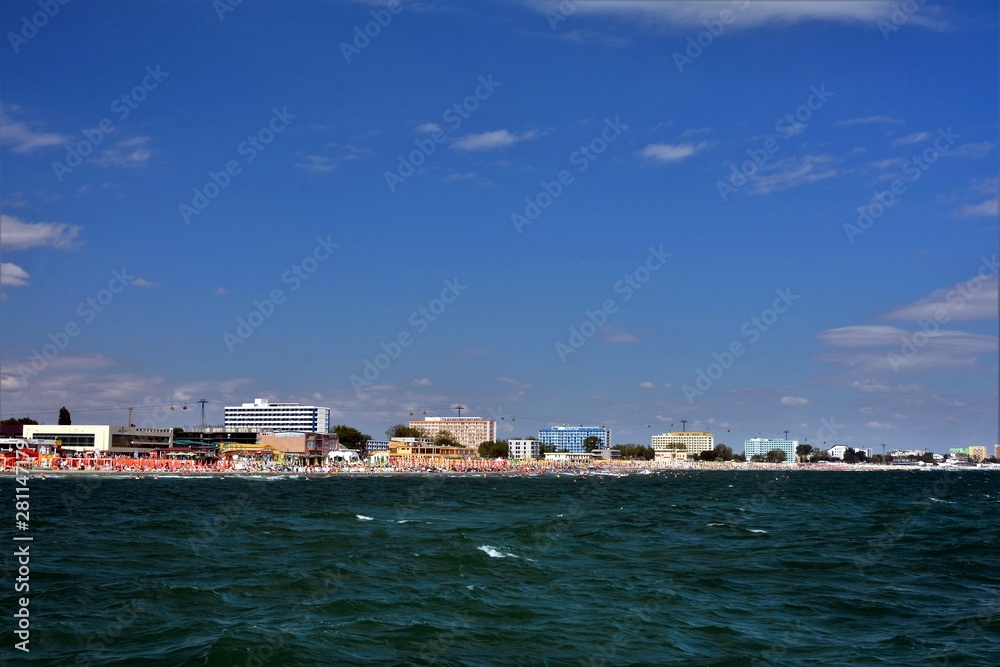 Mamaia resort seen from the black sea