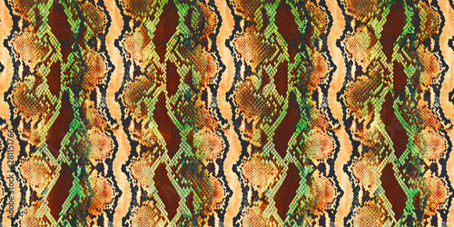 Animal surface seamless print,Pyhton skin, snake pattern, animal skin