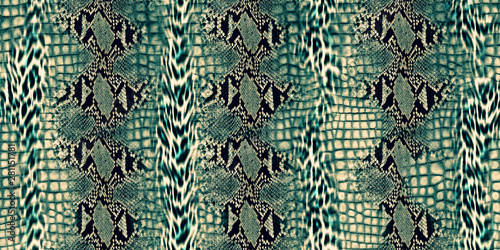Animal surface seamless print,Pyhton skin, snake pattern, animal skin