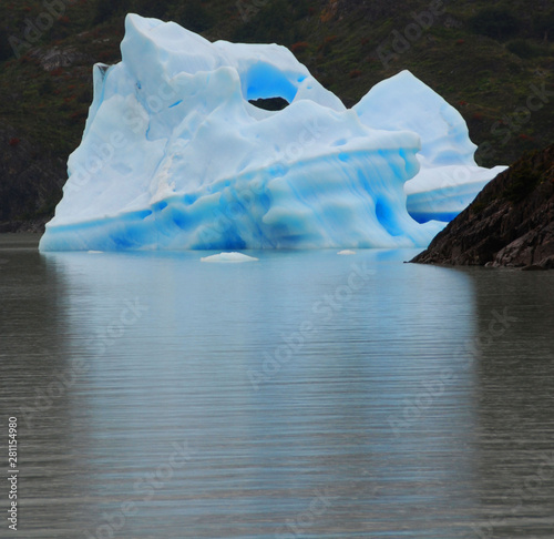 Iceberg, Torres del Paine, Chili is probably the world's most spectacular national park. An unrivalled landscape of mad jagged peaks, impossibly blue lakes, deserted pampas and iceberg-loaded river photo