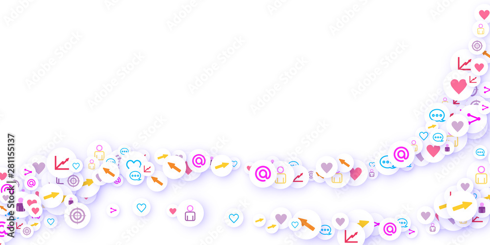 Social media marketing, Communication concept. Social media marketing, Communication concept.