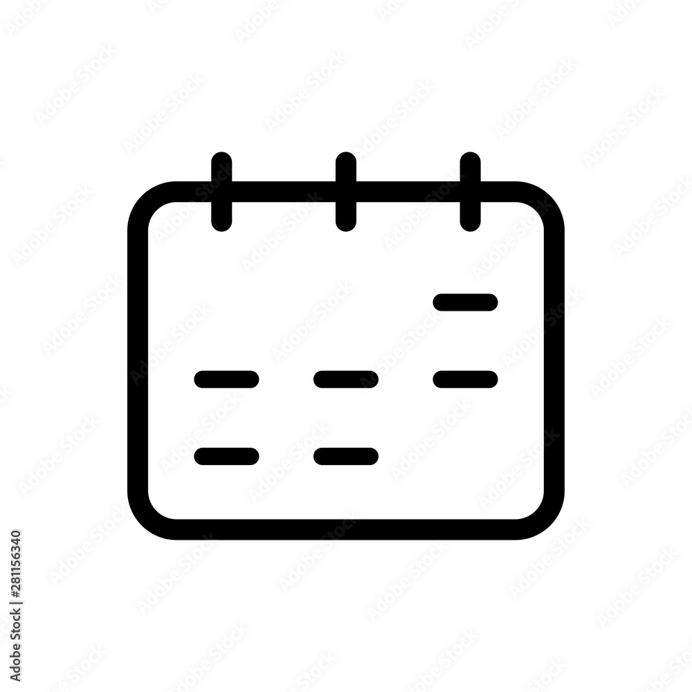 Flat calendar Icon. Calendar on the wall vector Flat calendar Icon. Calendar on the wall vector