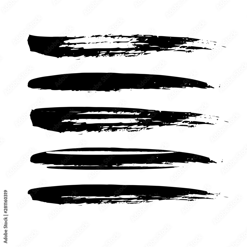 Brush template vector, suitable for drawing, paint, lettering, eps 10