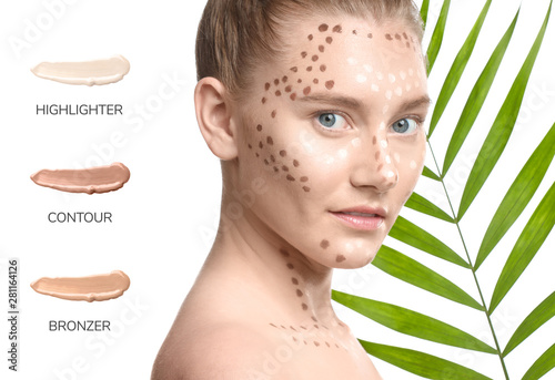 Young woman with unfinished...