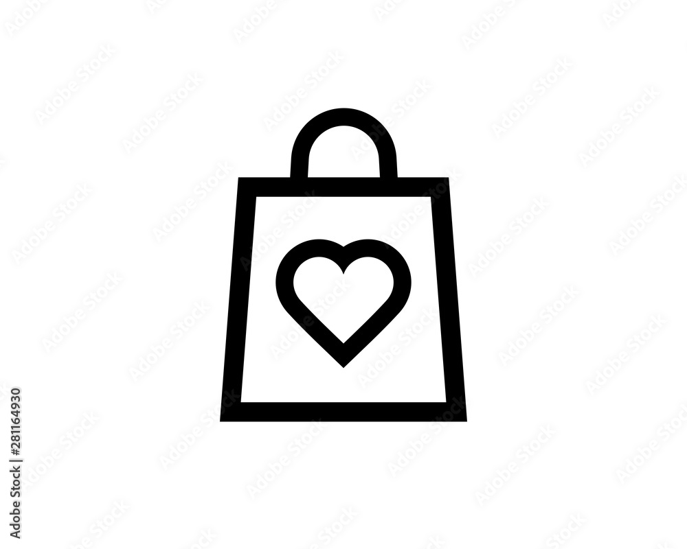 Favorite Shop Line Signs, Logo, Icons. Simple Clean Modern Professional Designs.