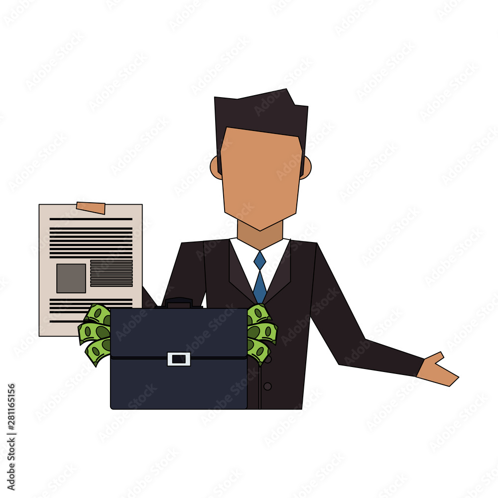 executive business corporate man cartoon executive business corporate man cartoon