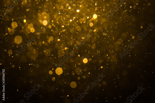 Abstract gold bokeh with black © pandaclub23