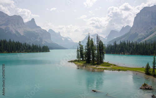 Spirit Island in Maligne Lake