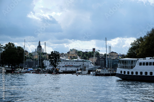 Canvas Print view of stockholm in sweden