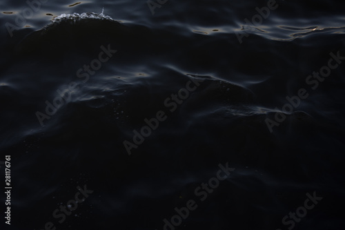 Black waves and storm