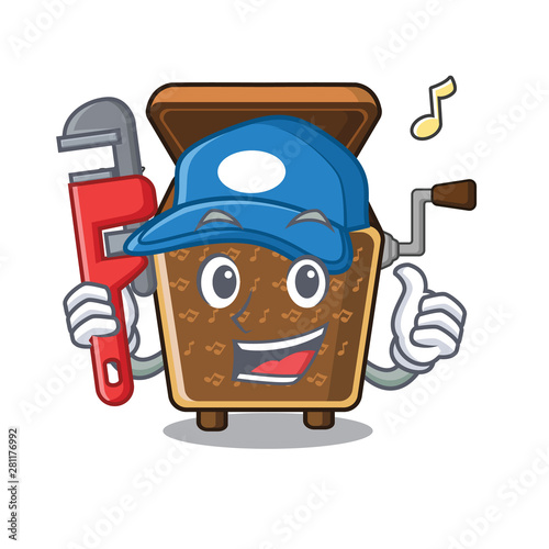 Plumber toy music box the mascot table