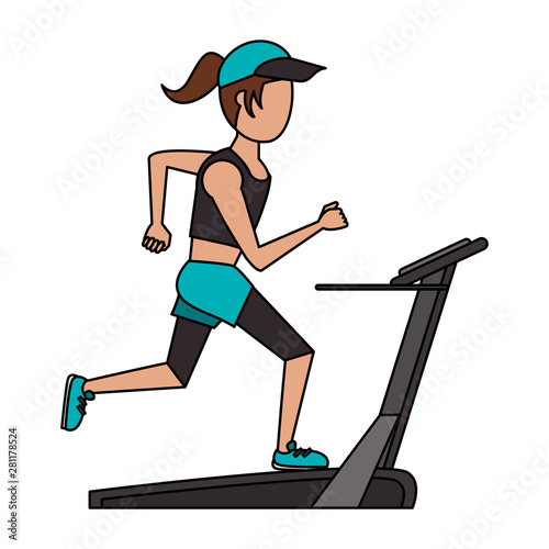fitness sport excercise lifestyle cartoon