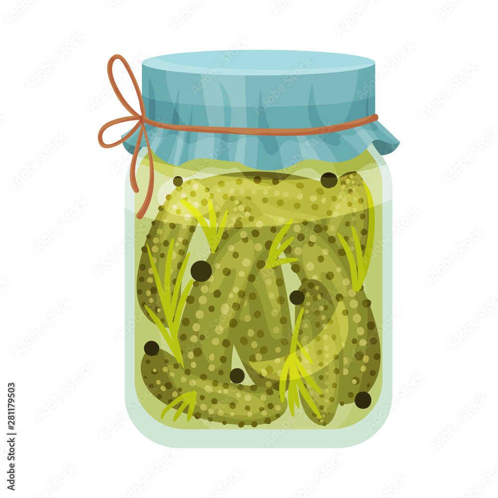 Salted cucumbers. Vector illustration on white background. Salted cucumbers. Vector illustration on white background.