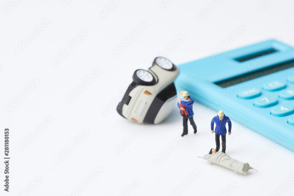 Obraz premium 自動車の事故やお金の問題