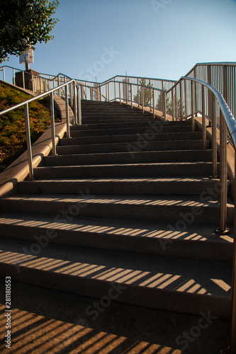 Steps Climbing Up Toward Walkway