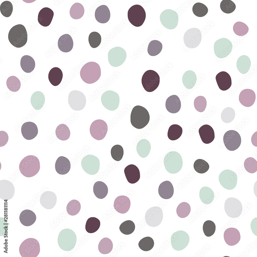 Random geometric dotted wallpaper. Chaotic stones backdrop.