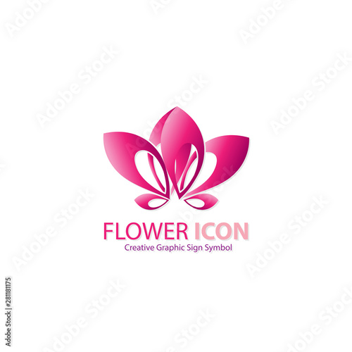 flower icon sign symbol logo graphic design