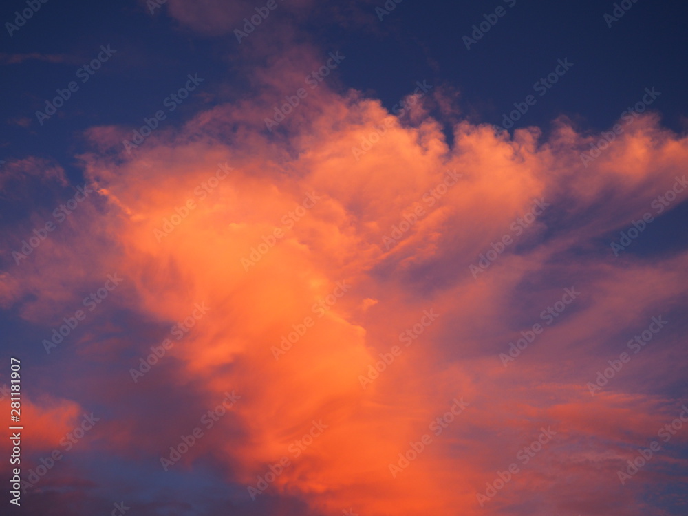 Clouds at sunset 