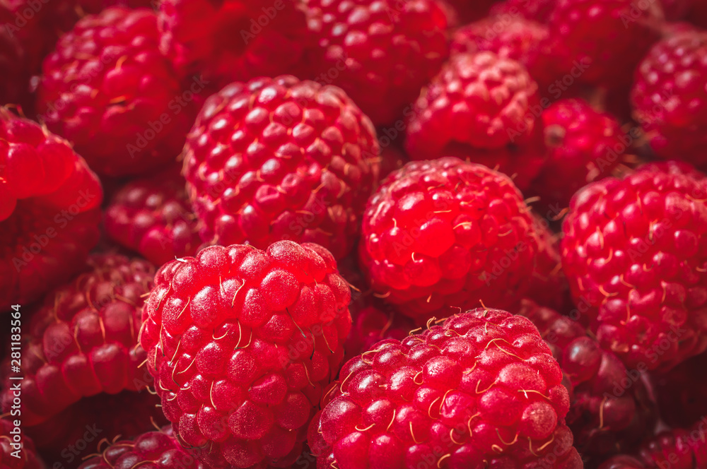 Fresh raspberries background Fresh raspberries background