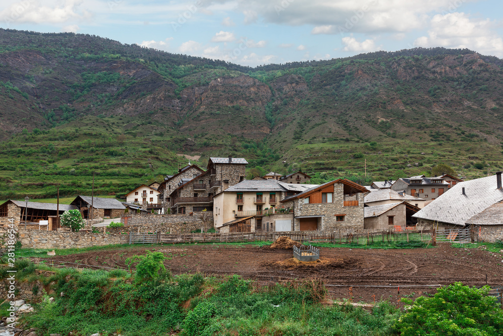 Espot village in the Pyrenees Mountains, Espot village in the Pyrenees Mountains,
