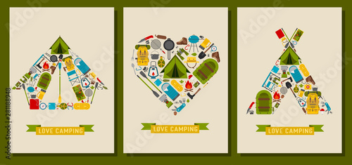 Love Hiking and Camping Prints and Cards