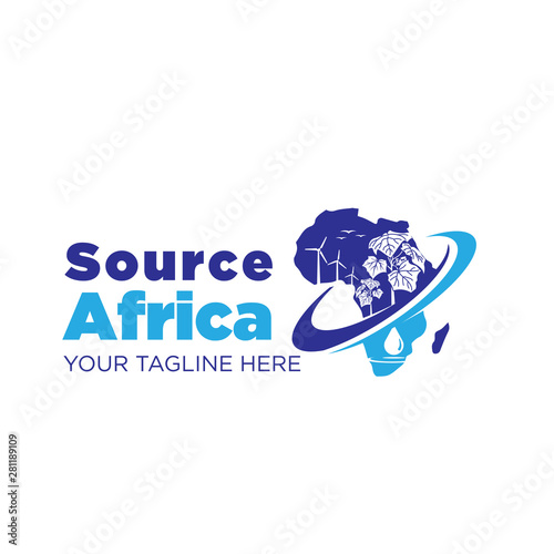 energy africa logo designs icon