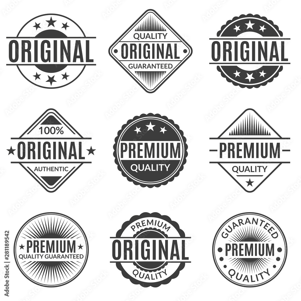 Free Vector  Original quality stamp