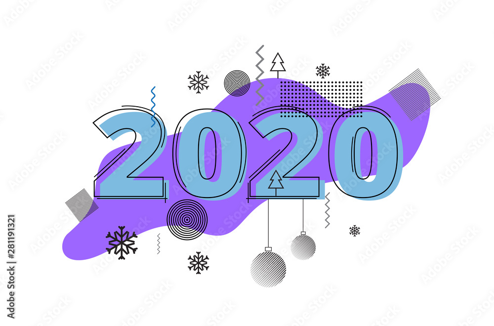 2020 Happy New Year background. Vector illustration 2020 Happy New year and merry Christmas. for your flyers and brochures postcards design 2020 Happy New Year background. Vector illustration 2020 Happy New year and merry Christmas. for your flyers and brochures postcards design