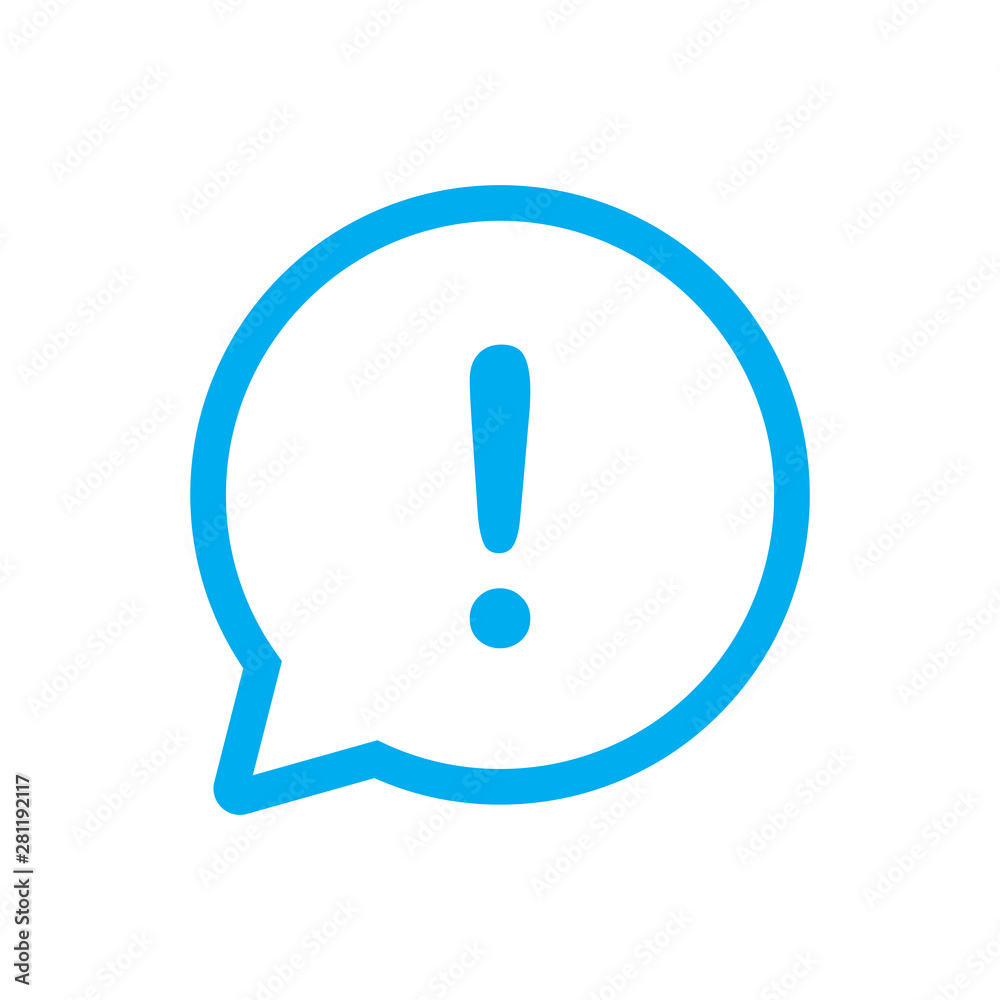 exlclamation mark icon, attention icon vector exlclamation mark icon, attention icon vector