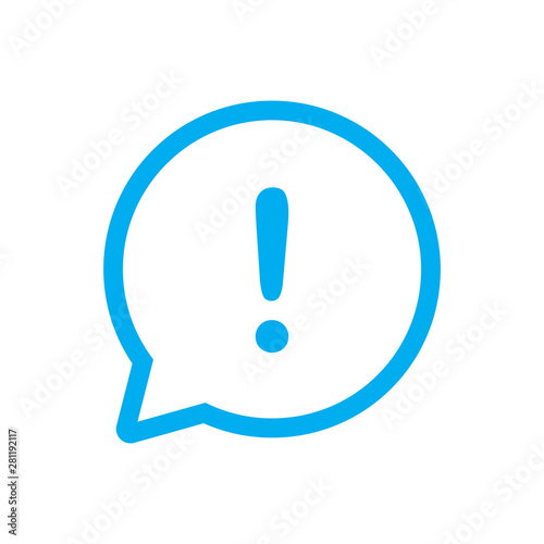 exlclamation mark icon, attention icon vector