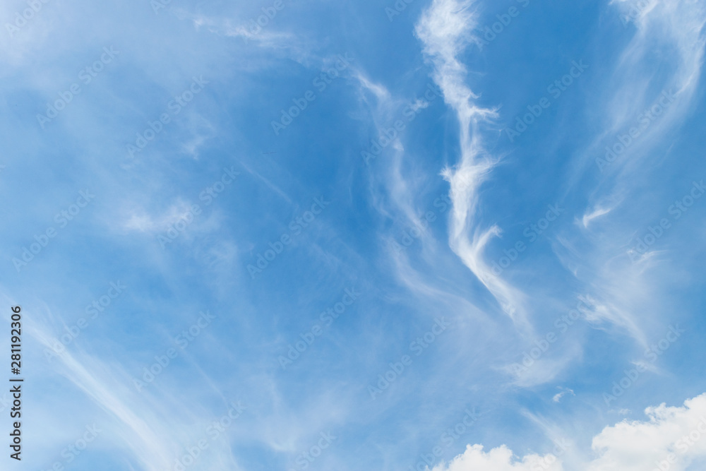 Blue sky with cloud. Clearing day and Good weather in the morning. Blue sky with cloud. Clearing day and Good weather in the morning.