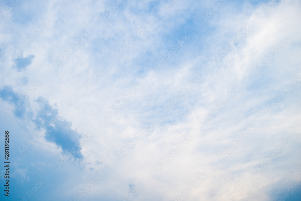 Blue sky with cloud. Clearing day and Good weather in the morning. Blue sky with cloud. Clearing day and Good weather in the morning.