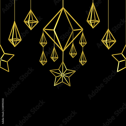Merry Christmas and Happy New Year Scandinavian Seamless Pattern