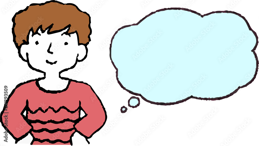 Illustration of men of various ages with Speech Balloon Illustration of men of various ages with Speech Balloon