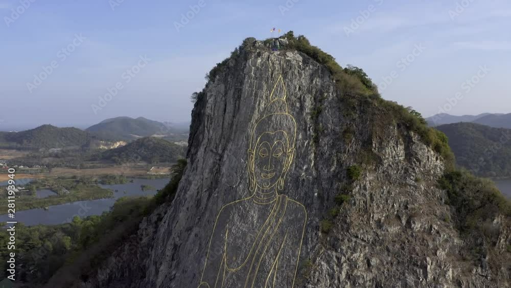 Buddha images the carved On the mountain. Buddha Mountain in pattaya Thailand Buddha images the carved On the mountain. Buddha Mountain in pattaya Thailand
