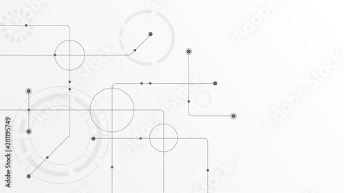 Abstract geometric connect lines and dots.Simple technology graphic background.Illustration Vector design Network and Connection concept.