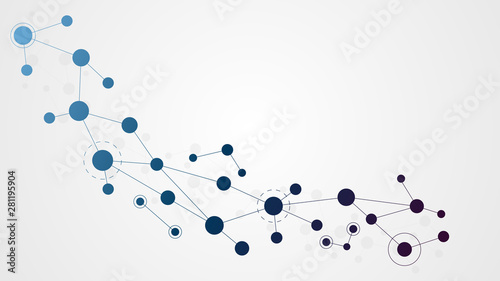 Abstract geometric connect lines and dots.Simple technology graphic background.Illustration Vector design Network and Connection concept.