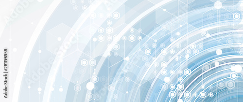 Abstract tech background. Futuristic technology interface