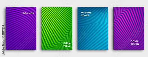 Colorful book or corporate brochure cover design template.