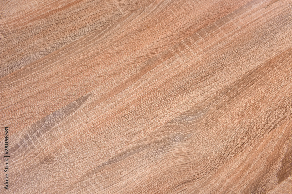 Naklejka premium Wooden plank close up as background .