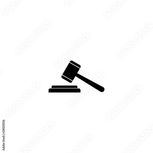 Gavel icon. Gavel icon vector. Judge Gavel Auction Icon Vector