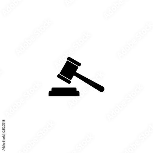 Gavel icon. Gavel icon vector. Judge Gavel Auction Icon Vector