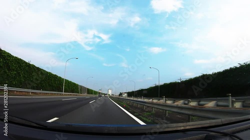 高速道路 タイムラプス