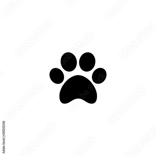 Paw icon vector. Paw Print icon