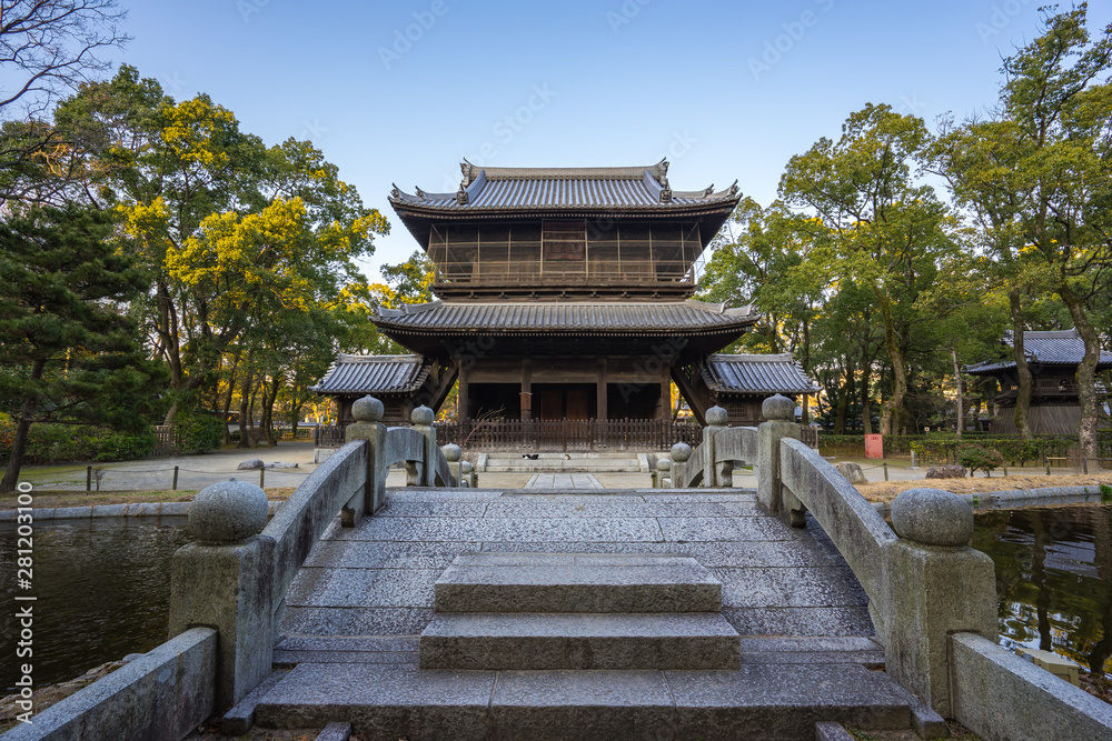 Shofukuji Zen Temple in Hakata Fukuoka, Japan Shofukuji Zen Temple in Hakata Fukuoka, Japan