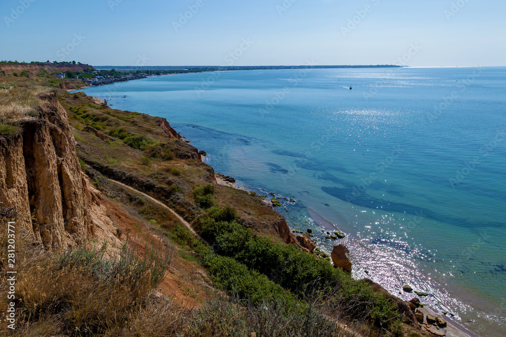 Rocky Black Sea Coast Odessa Ukraine