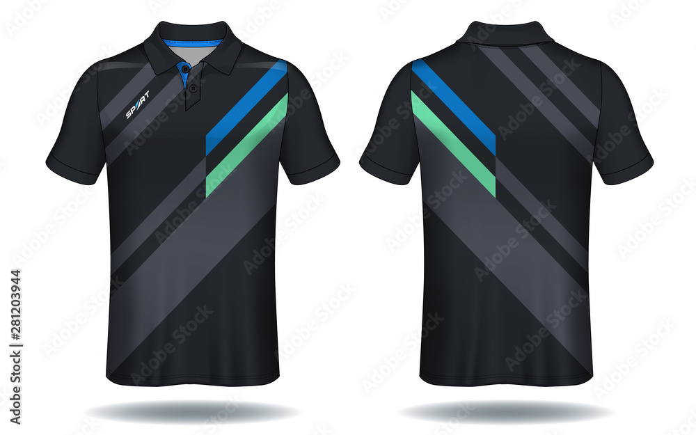 T-shirt polo design, Sport jersey template. Stock Vector | Adobe Stock
