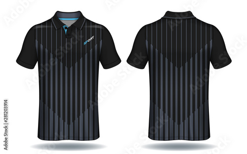 T-shirt polo design, Sport jersey template.	