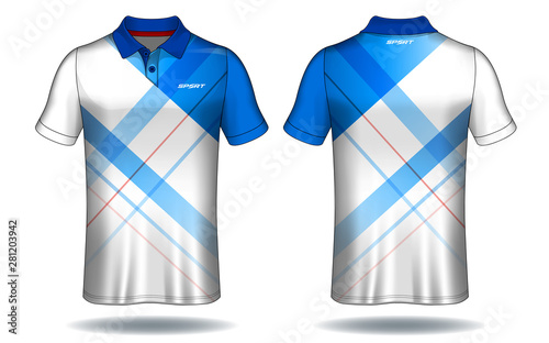 T-shirt polo design, Sport jersey template.	
