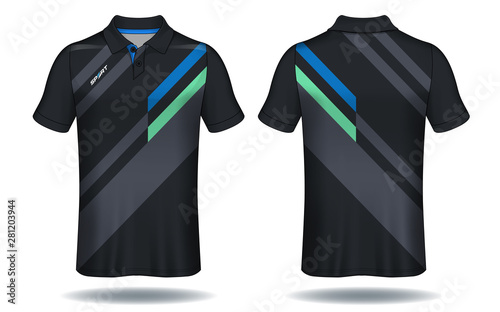 T-shirt polo design, Sport jersey template.	